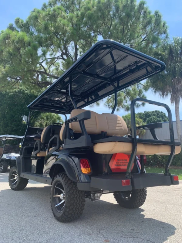 2023 BLACK 6 PASSENGER LIFTED LSV STREET LEGAL LIMO GOLF CART FAST AC MOTOR - Image 13