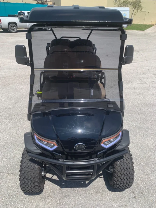 2023 BLACK 6 PASSENGER LIFTED LSV STREET LEGAL LIMO GOLF CART FAST AC MOTOR - Image 12