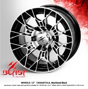Golf Cart Aluminum Wheels Set