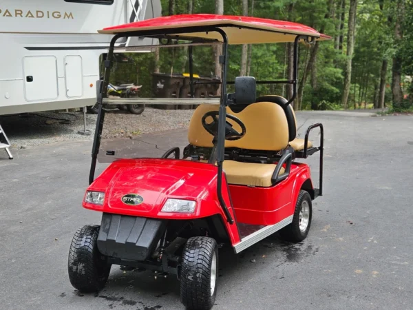 2016 RED 4 SEAT STAR GOLF CART - Image 9