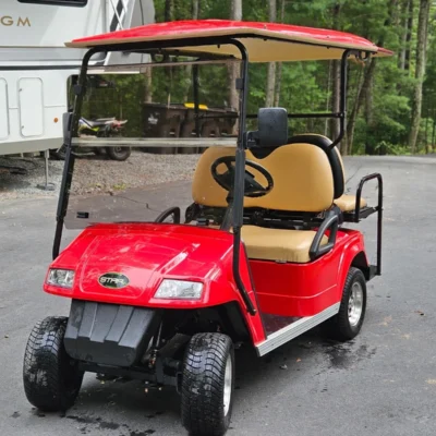 2016 RED 4 SEAT STAR GOLF CART