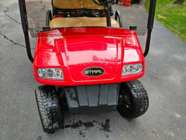 2016 RED 4 SEAT STAR GOLF CART - Image 5